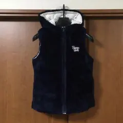 良品　ビームスゴルフ　リバーシブル　中綿　ベスト　BEAMS GOLF フリース