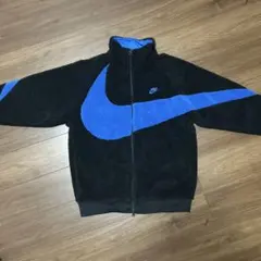 Nike ボアフリースジャケット 黒/青リバーシブル