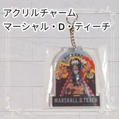 《美品》ワンピース 一番くじ 新四皇 アクリルチャーム マーシャル・D・ティーチ