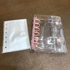 【最終値下げ！】残りわずか！ A7 シール帳 クリアバインダー リフィル　ピンク