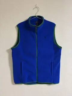 POLO RALPH LAUREN フリースベスト　ブルー