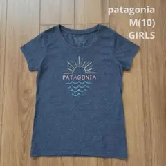 最終価格【patagonia】 半袖 Tシャツ トップス GIRL'S ネイビーのサムネイル
