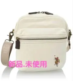 US POLO ASSN ショルダーバッグ クリーム
