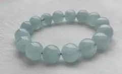 【ブレスレット 】アクアマリン　13ミリ　内径17.5cm
