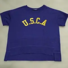 w closet U.S.C.A. 半袖Tシャツトレーナー ネイビーのサムネイル