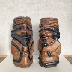 ニポポ人形　アイヌ木製置物民芸品