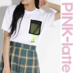 PINK-latte ピンクラテ メッシュポケット 半袖Tシャツ xs 150