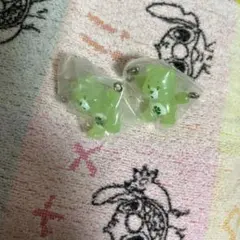 ケアベア つまんでつなげてマスコット 緑