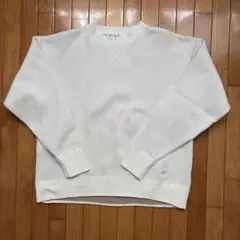 ikka クルーネック ニット ホワイト Lサイズ レディース