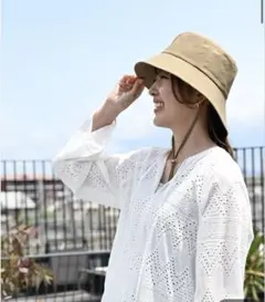 【美品】OURHOME ベージュ バケットハット