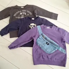 子供用長袖トレーナー３枚セット