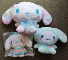 シナモンロール　Bigぬいぐるみ　３つセット　真っ白ふわふわ