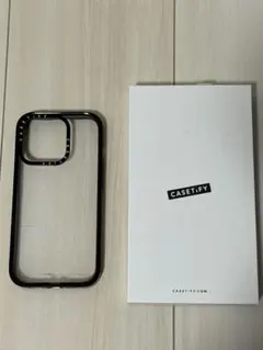 CASETiFY ブラック ラメ　iPhone15pro用ソフトケース