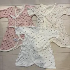 ベビー肌着セット ピンク ホワイト 3点　まとめ売り