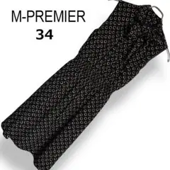 【美品】M-PREMIER エムプルミエ ノースリーブワンピース 総柄【34】のサムネイル