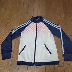 adidas ドット柄 ジャージ ネイビー/ホワイト