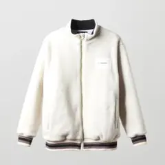 【定価42,900円】新品　BANDEL フリースジャケット ホワイト　Sサイズ