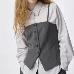 フロントボタンビスチェ　XXL