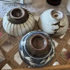 陶器飯碗 3個セット