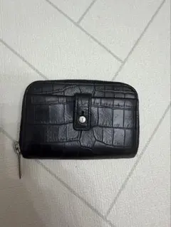 クロコ型押し 三層 栃木レザー トラッカーウォレット - メルカリ