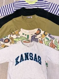 【5枚セット】薄手ロンT・長袖トップス 80-90 男の子 保育園