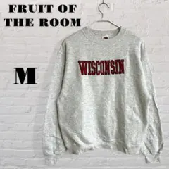 古着 FRUIT OF THE ROOM スウェット トレーナー M カレッジ