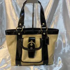 2606-115｜美品｜ケイトスペード トートバッグ ナイロン レザー 