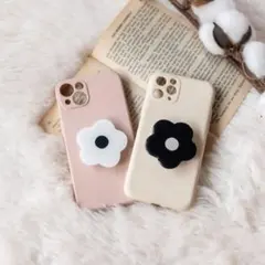 ポップソケット フラワー 花 iPhoneケース スマホグリップ　韓国
