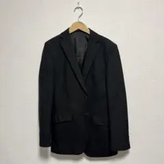 セットアップスーツ　スリーピース　黒　ストライプ