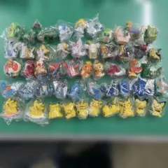 バンダイ食玩ポケモンキッズ指人形未使用50個アドバンス他波乗り