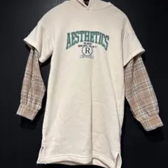 【140】フード付きワンピース 長袖