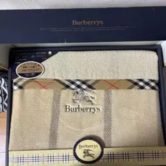 【新品未使用】Burberrys綿毛布パイルブランケット　2枚セット 新品未使用】BURBERRY バーバリー 2way 綿毛布 パイル