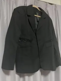 ELNERO エルネロ メッシュ・スパンコール・テーラードジャケット HARE系