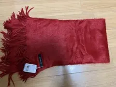 KNITTING INN 赤 マフラー　松井ニット　新品未使用タグ付き