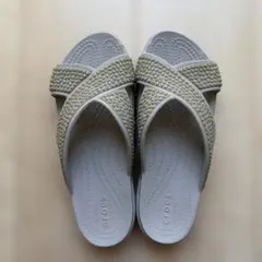 crocs スローン ビジュー クロスサンダル W7 23cm グレーのサムネイル