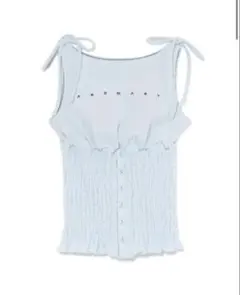 トップス Lana ribbon tops White andmary andmary Lana ribbon tops white - メルカリ