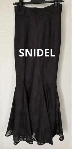 SNIDEL スナイデル　チェックシアーマーメイドスカート　美品