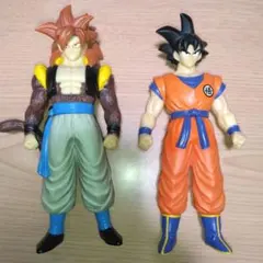 スーパーサイヤ人４ゴジータ ＆ 孫悟空◆2008 2009◆ソフビ◆良品