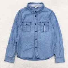 【140】 バックナンバーキッズ デニム 長袖シャツ
