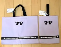 ポケットモンスター　ピカチュウ レッスンバッグ　シューズバッグ　2点　パープル