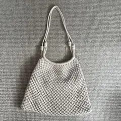 ZARA ザラ 編み込みトートバッグ かごバッグ ベージュのサムネイル