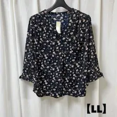 【新品】大きいサイズ　PROLLA 花柄　ブラウス　LL