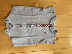 familiar ライトブルー ロンパース 60