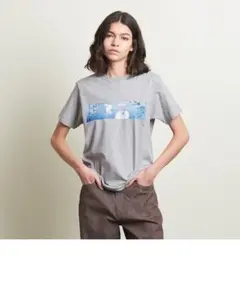 Mirei Kuno ATTISESSION スワンフォト Tシャツ/グレーのサムネイル