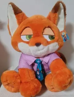 お顔厳選　コストコ限定　ズートピア2　ニック　ぬいぐるみ＆ブランケット