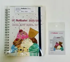 新品未開封★ロルバーンダイアリー L　ヤミー　アイスクリーム　ブックマークセット