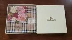 Burberrys 花柄 チェック ハンカチ