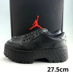 27.5cm ナイキ ウィメンズ エアジョーダン1 ブルックリン ロー ブラック
