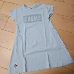CHUMS 　半袖ワンピース　 ライトブルー Kid's M 100-115のサムネイル