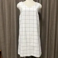 チェックノースリーブワンピース